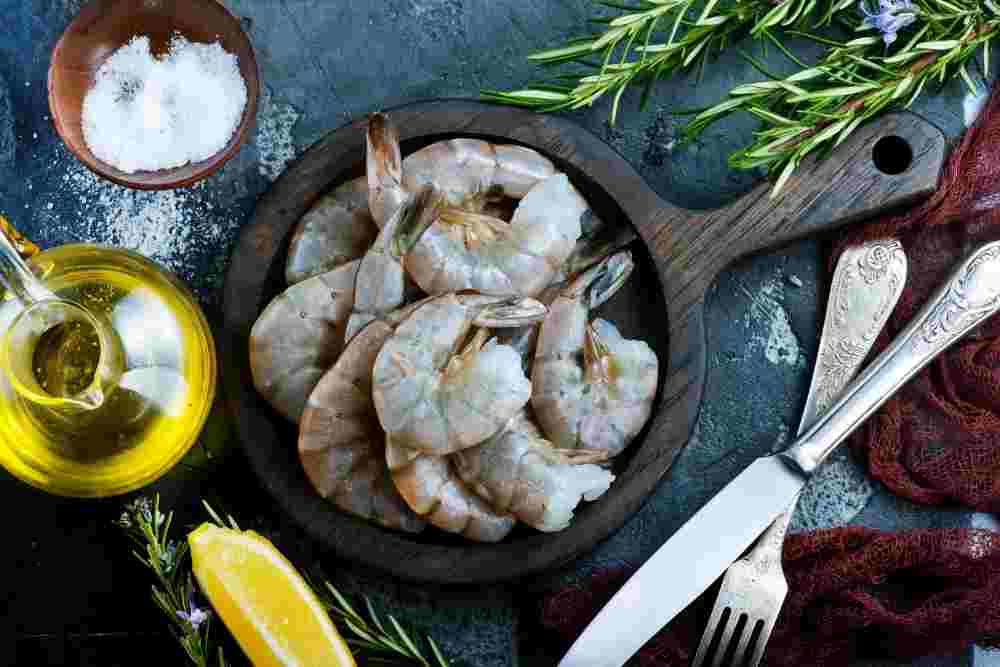 Seafood shrimp as keto diet