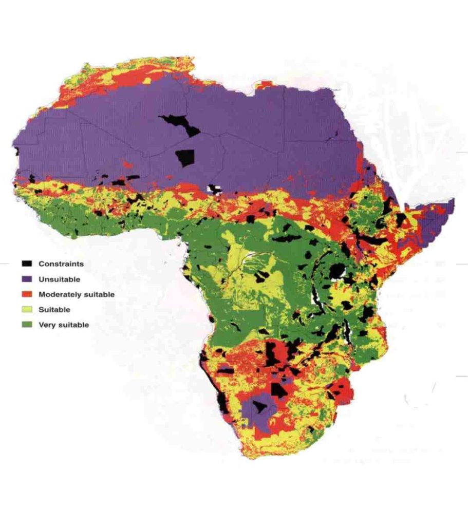 GIS assessment of potential for small scale aquaculture in Africa
