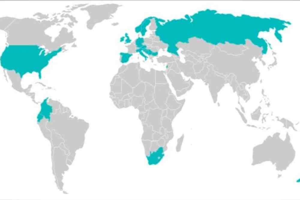 Geographical Distribution of Whirling Disease